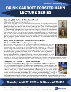 Brink Carrott Forster-Hahn Lecture Series 2023