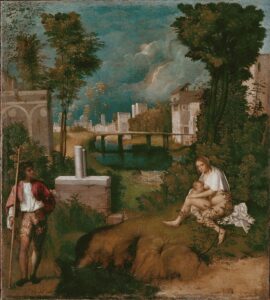 Giorgione, La Tempesta, c. 1508. Gallerie 